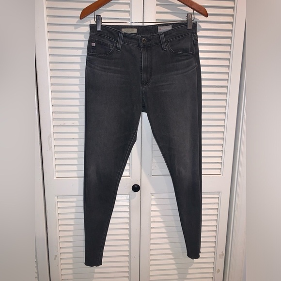 AG Adriano Goldschmied the Farrah skinny, High-Rise Skinny size 28R faded black - Picture 8 of 8